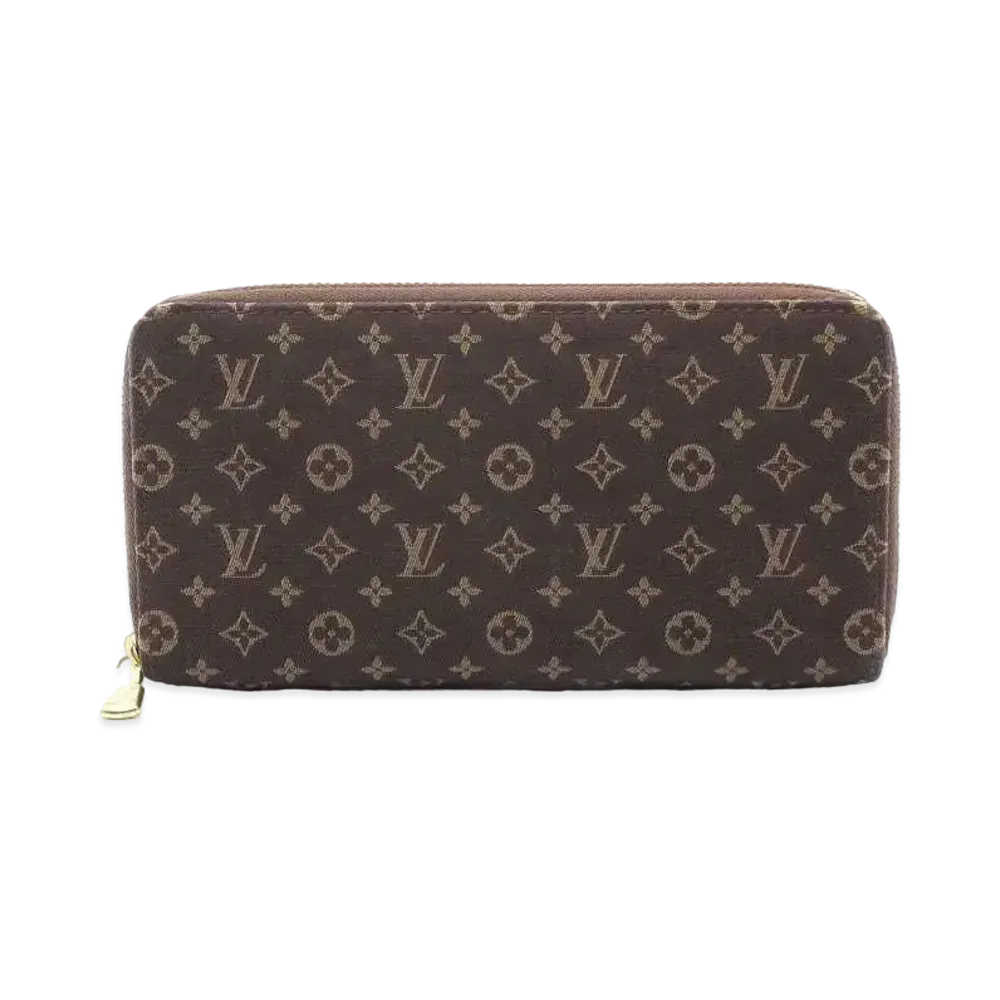 Louis Vuitton Zippy Wallet Monogram Mini Lin "Ebene"