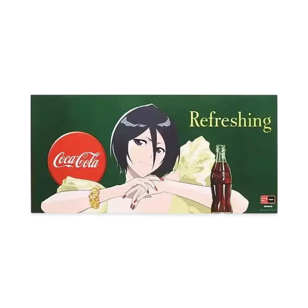 atmos x COCACOLA x BLEACH Poster Kuhiki Rukia "Black"