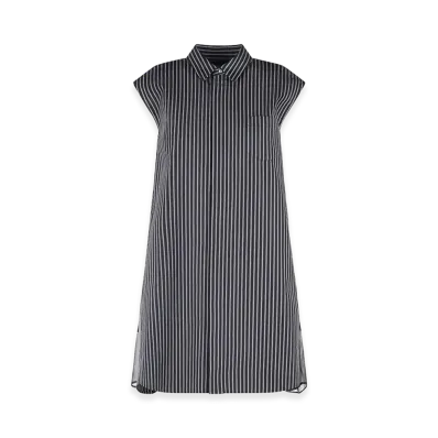 sacai Women's Cotton Blend Dress "Dark Blue/Navy"