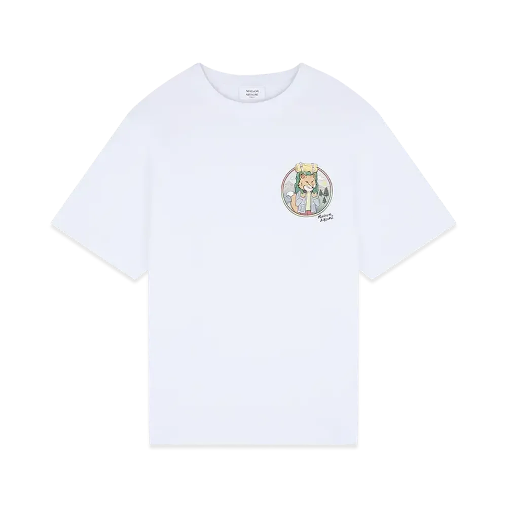 Maison Kitsune Rambling Fox Oversize T-shirt "White"