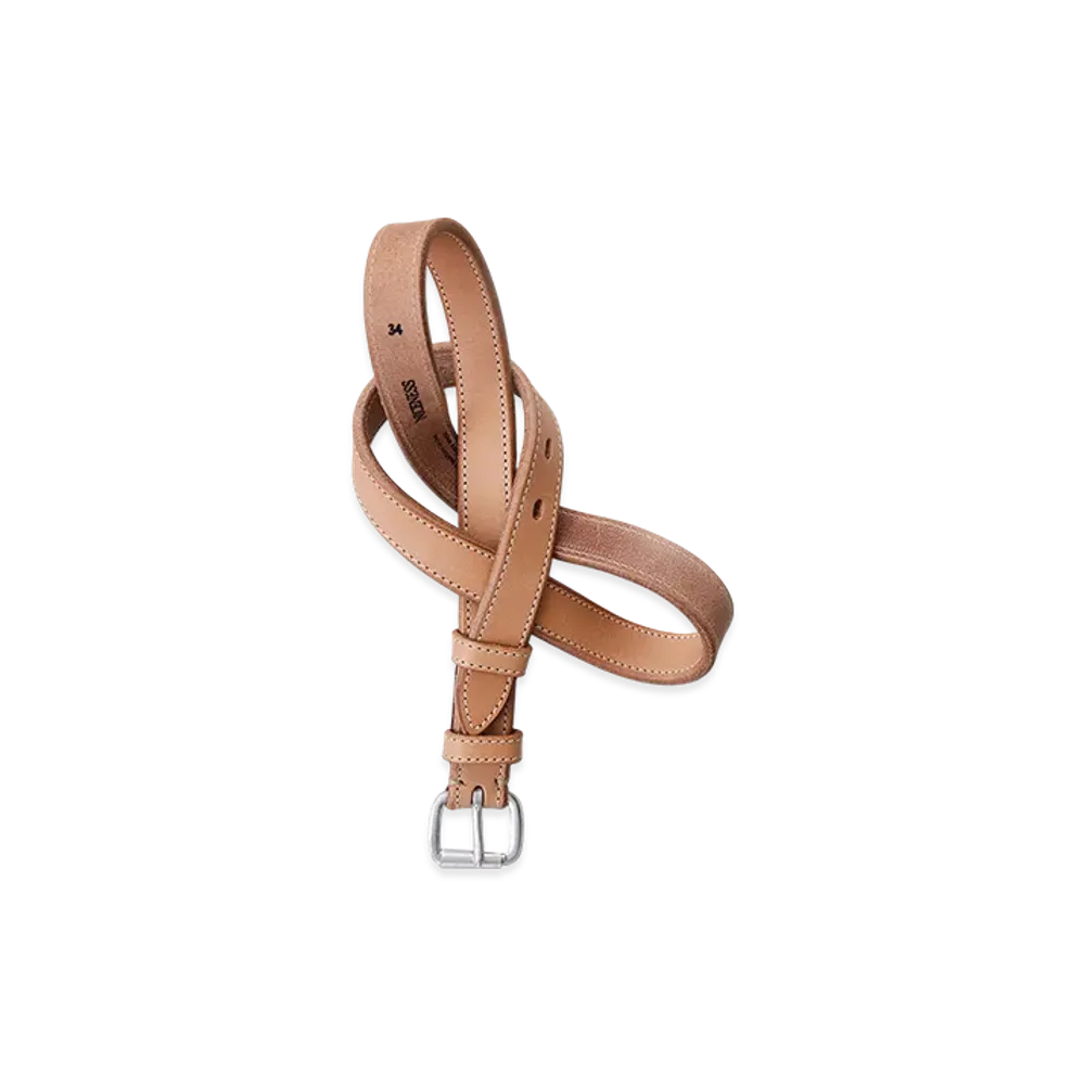 NICENESS Blade D.B - 25 NN Bridle Leather Belt / 25mm Dead Stock Buckle "Natural"