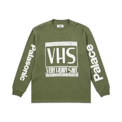PALACE Vhs Thermal Longsleeve Top "Olive"
