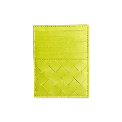 Bottega Veneta Zipped Card Holder "Kiwi"