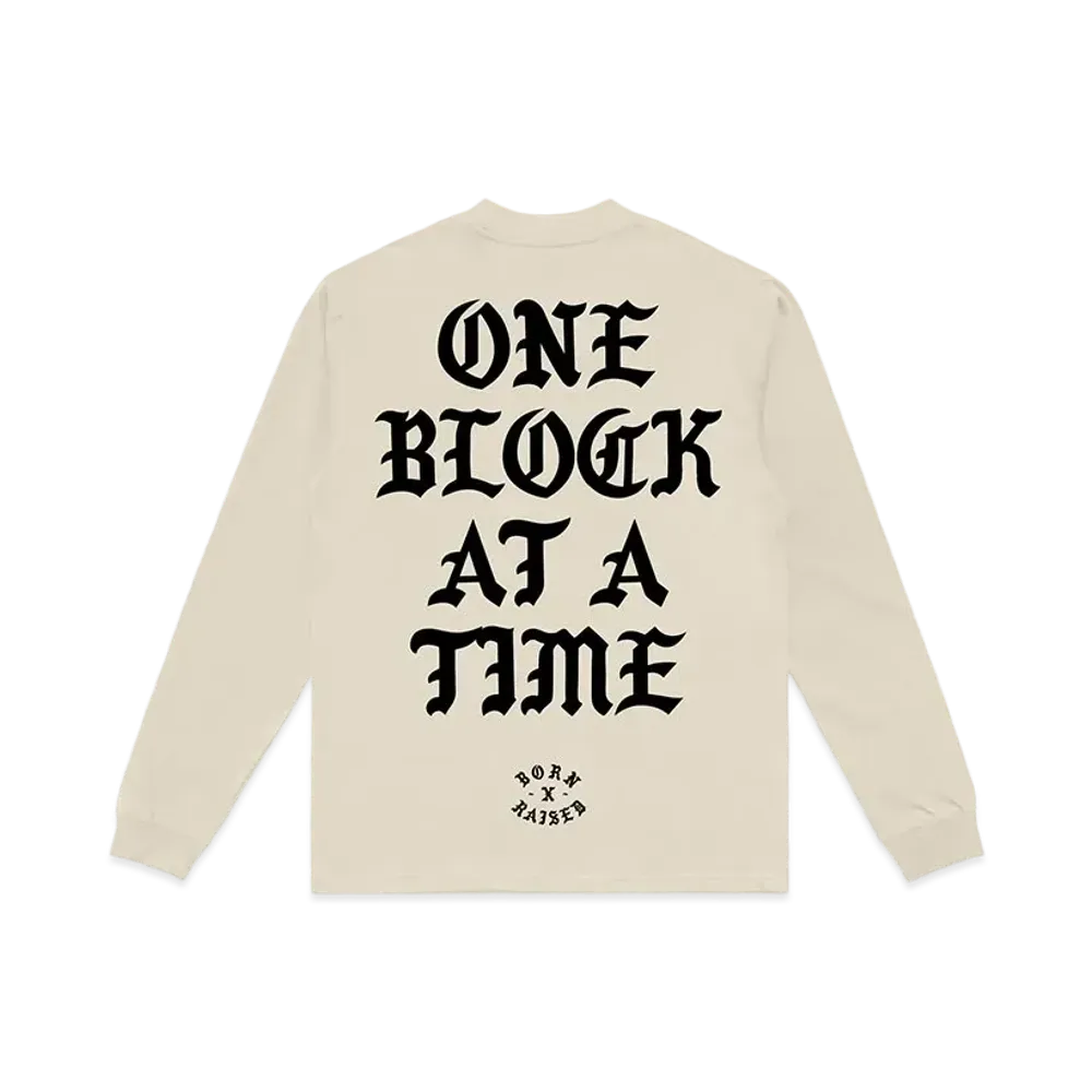 Born x Raised L/S Tee "Light Beige"