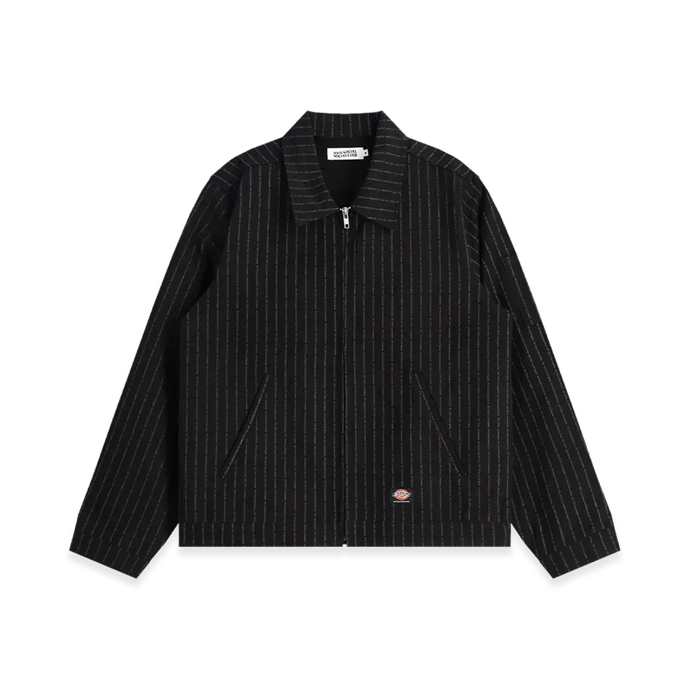 ANTI SOCIAL SOCIAL CLUB x Dickies Stripe Work Jacket "Black"