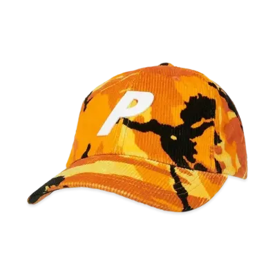PALACE Corduroy P 6-Panel "Orange Dpm Camo"