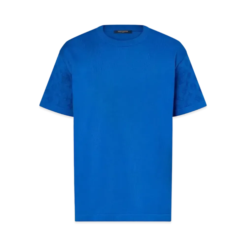 Louis Vuitton Short-Sleeved Signature Crewneck "Blue"
