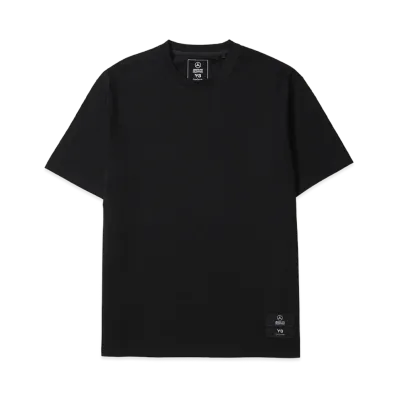Y-3 x Mercedes AMG Petronas Formula 1 Team Logo Stack Short Sleeve Tee "Black"