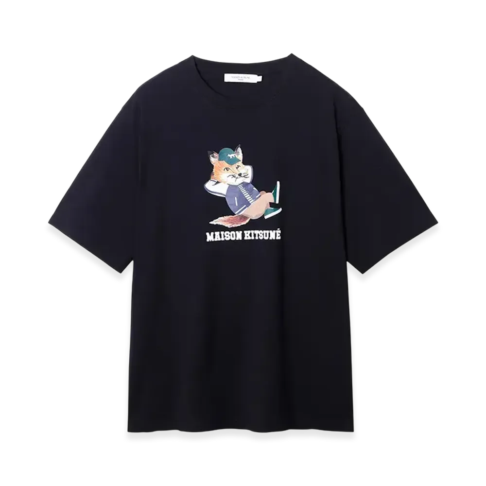 Maison Kitsune Dressed Fox Easy Tee-Shirt "Black"