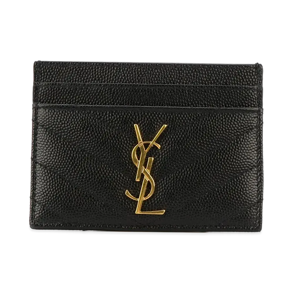 Saint Laurent Women's 'Monogram' Card Holder "Black"