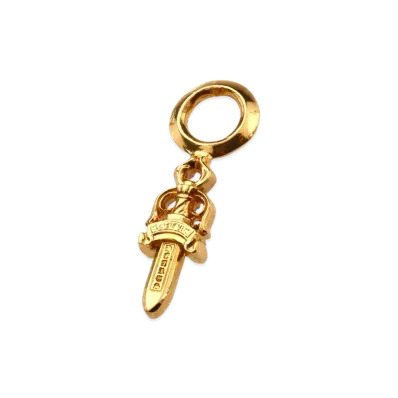 Chrome Hearts 22K #A Stack Charm Dagger "Gold"