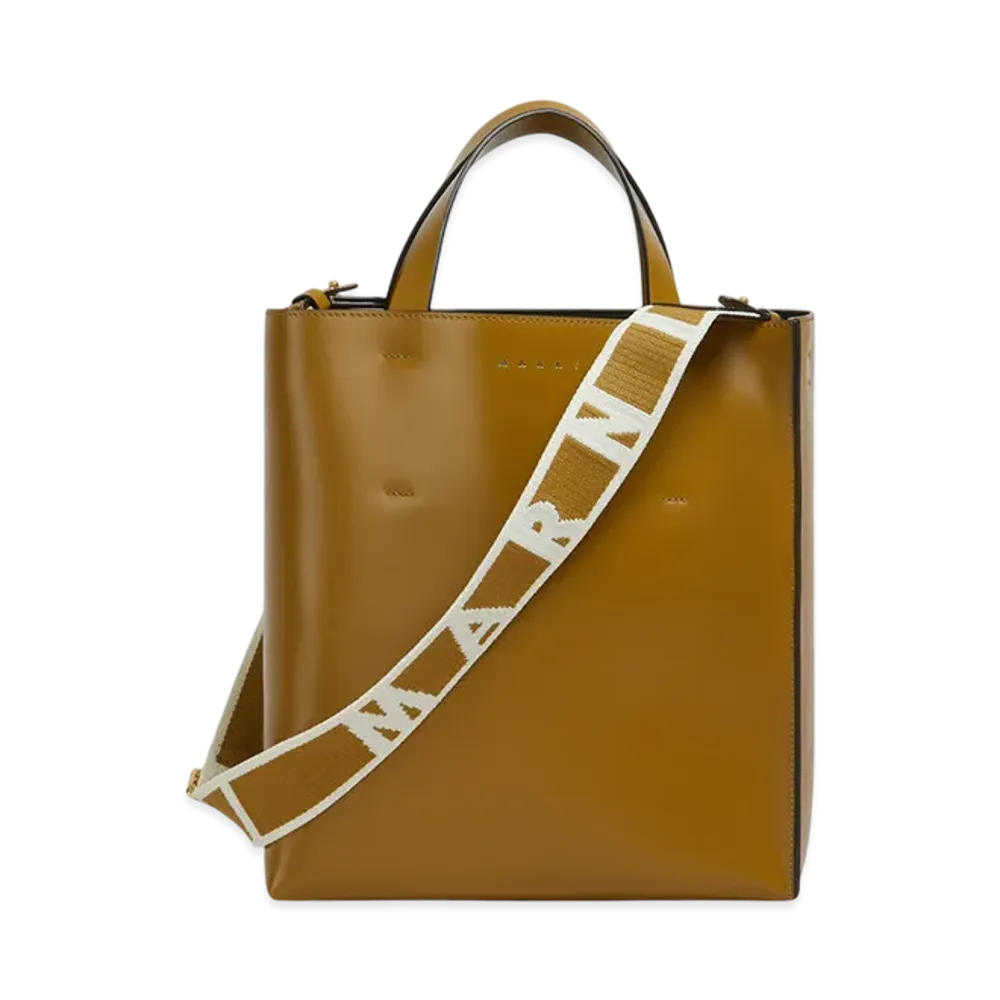 MARNI Museo Small Bag in Leather "Green Dot"