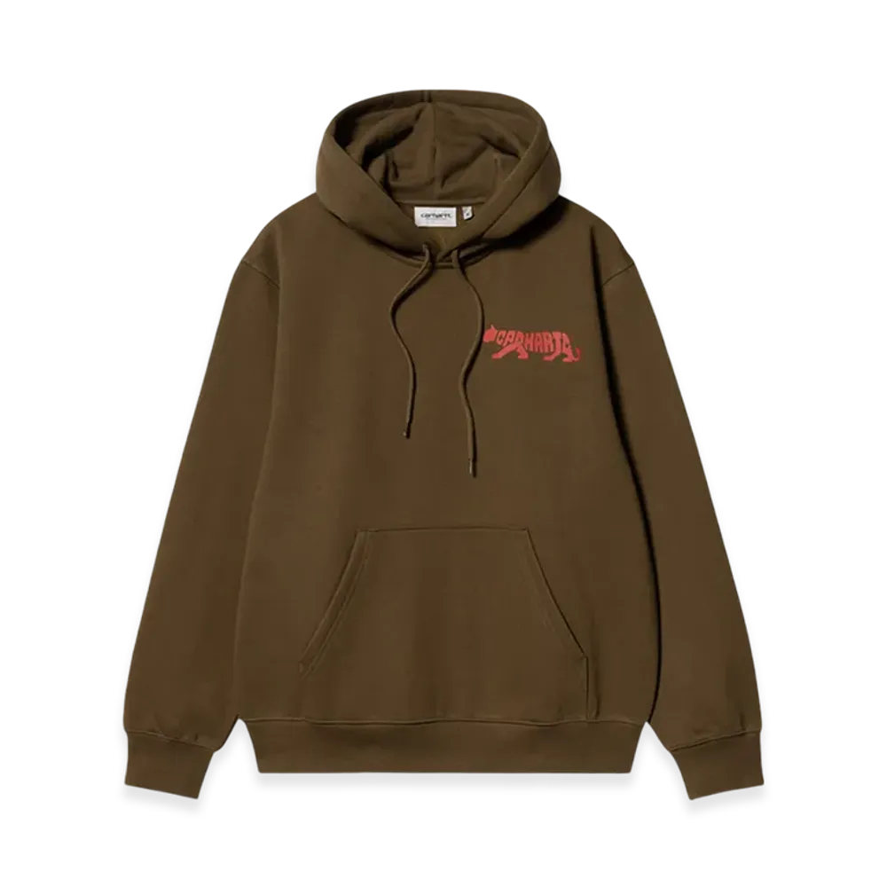 Carhartt WIP Hooded Rocky Script Sweatshirt "Lumber"