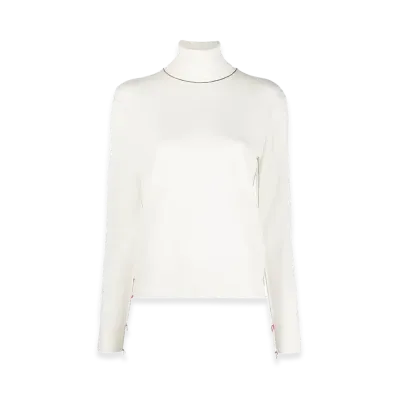 Maison Margiela Women's Wool Sweater "Ivory/White"