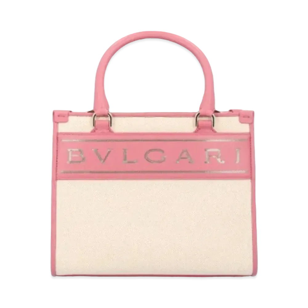BVLGARI BVLGARI Logo Tote "Beige"