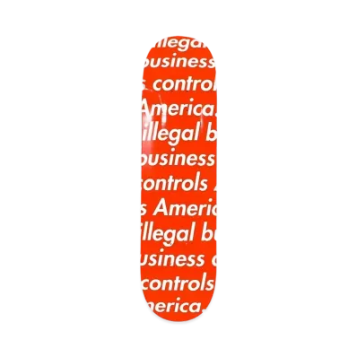 Supreme Illegal Business Skateboard "Red"