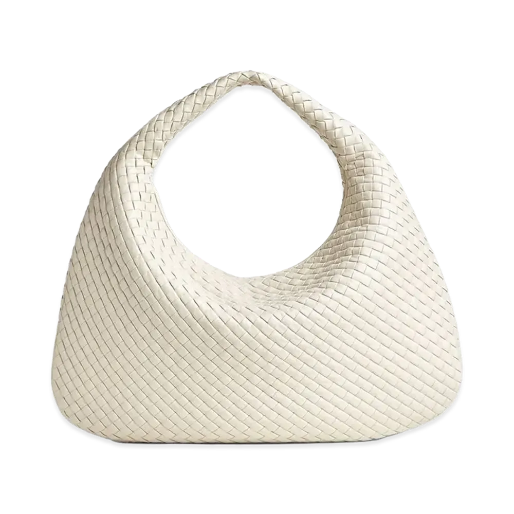Bottega Veneta Maxi Veneta "Sea Salt"