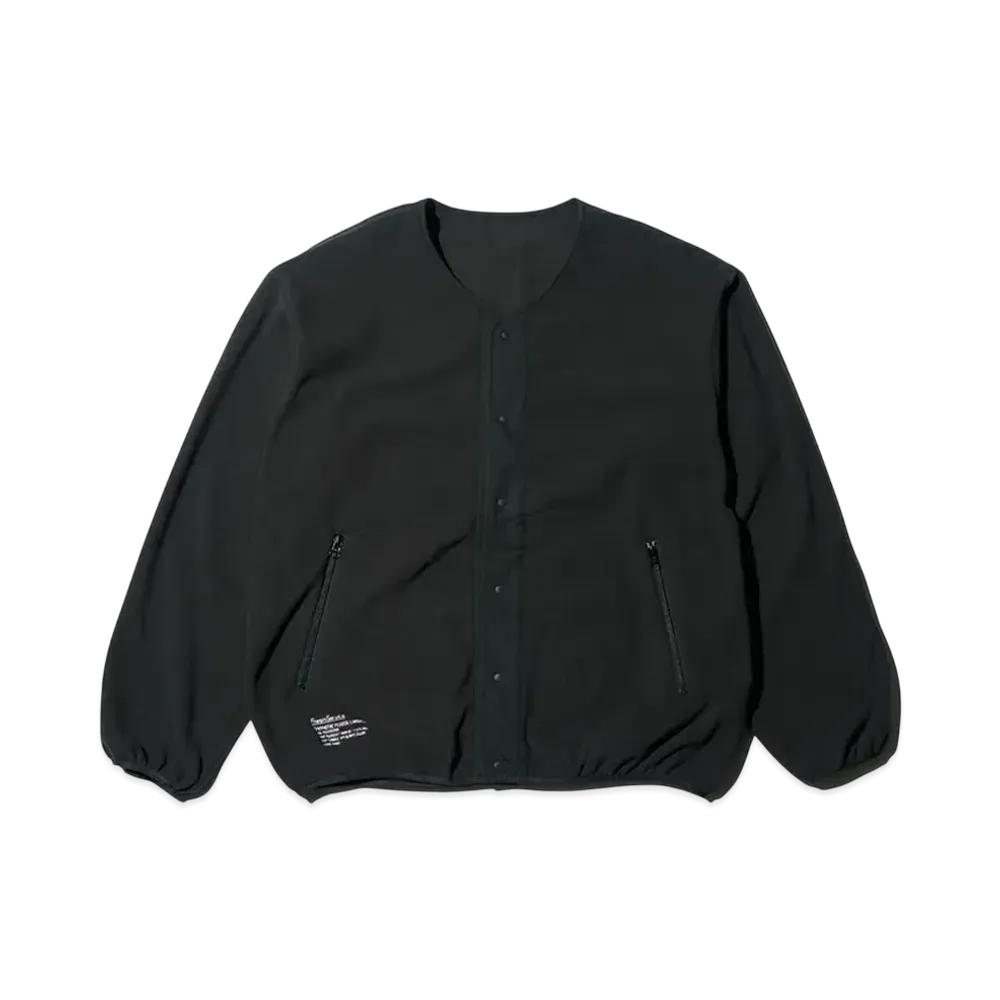 FreshService Synthetic Fleece Cardigan "Black"