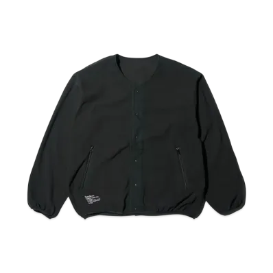 FreshService Synthetic Fleece Cardigan "Black"