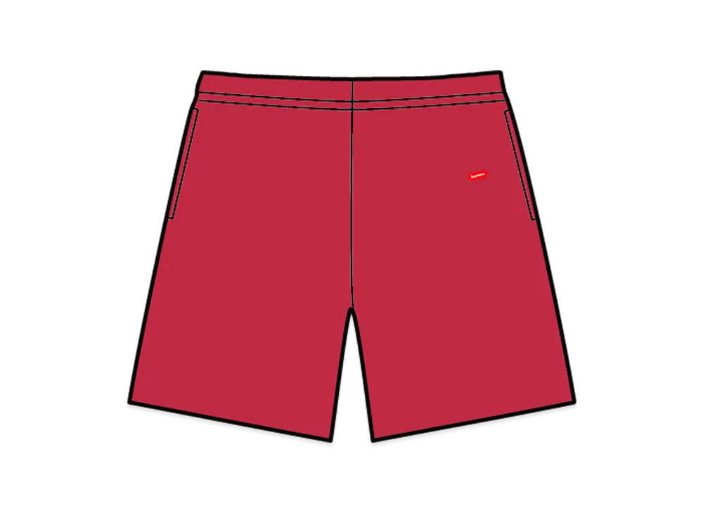 Supreme Small Box Sweatshort "Dark Red"