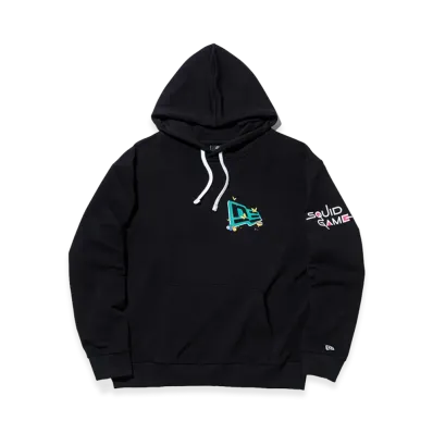 NEW ERA French Terry Oversized Hoodie Squid Game "Black"