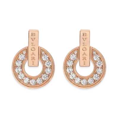 BVLGARI Bulgari Bulgari Diamond Earrings "Pink Gold"