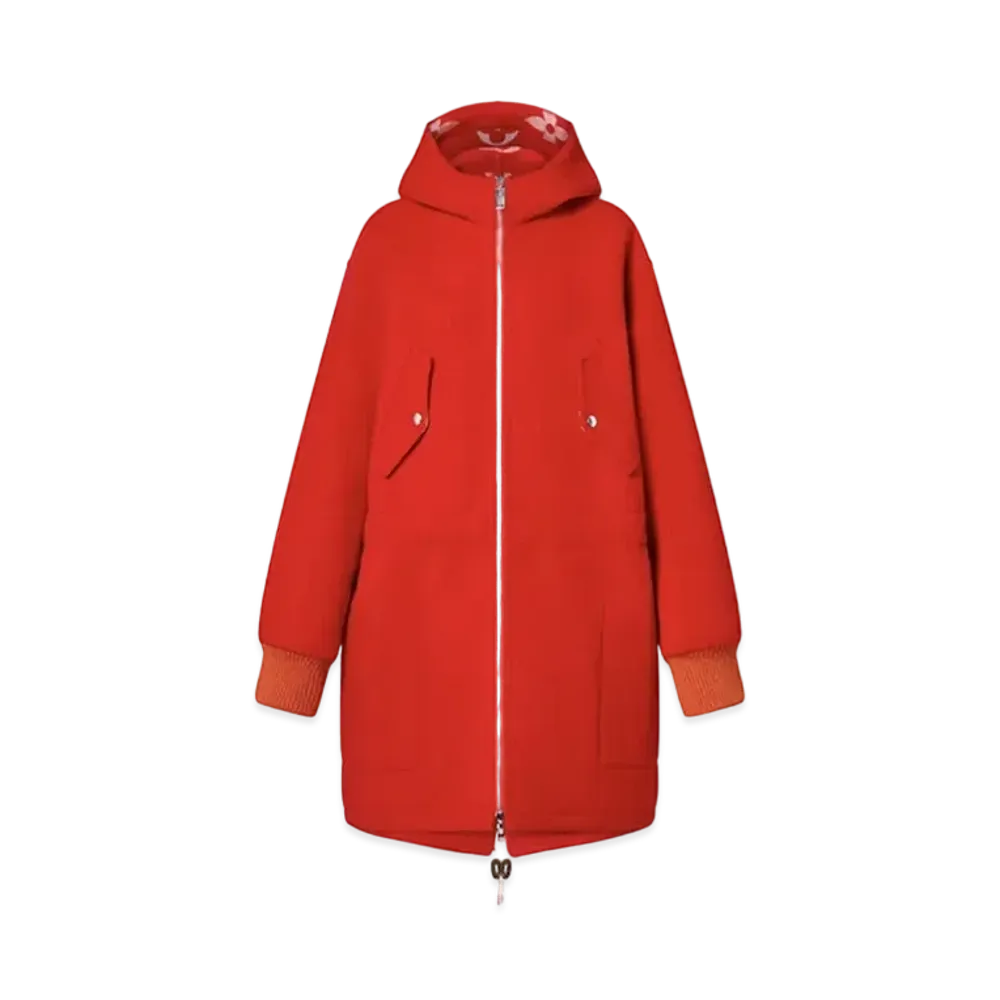 Louis Vuitton Reversible Monogram Cashgora Parka "Geranium"
