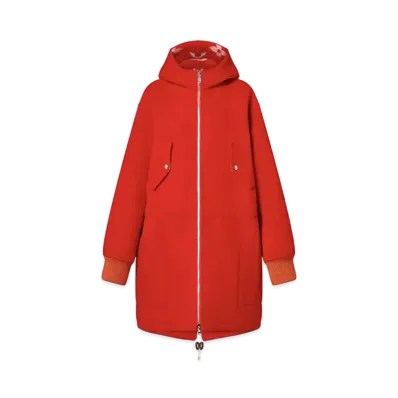 Louis Vuitton Reversible Monogram Cashgora Parka "Geranium"