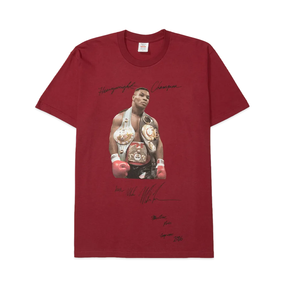 Supreme x Martine Rose Champion Tee (Mike Tyson) "Cardinal"