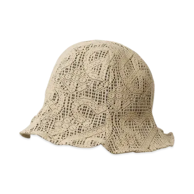 Sasquatchfabrix Love & Peace Lace Tulipe Hat "Beige/Light Brown"