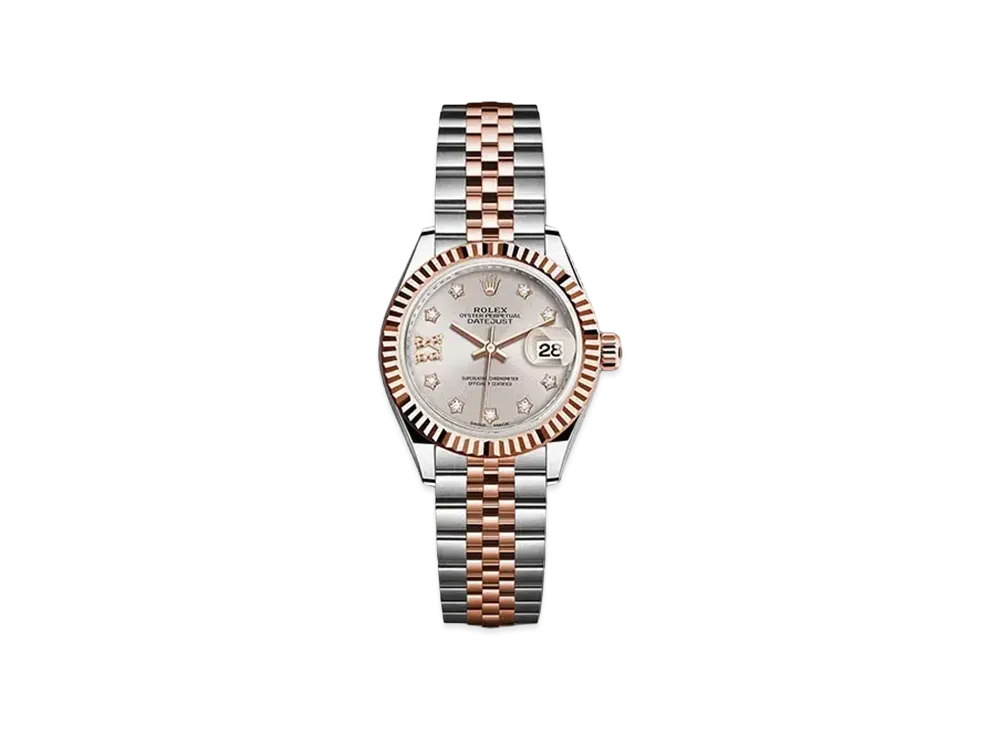 ROLEX Date-Just 28 Sundust Dial 10P Diamonds 279171G