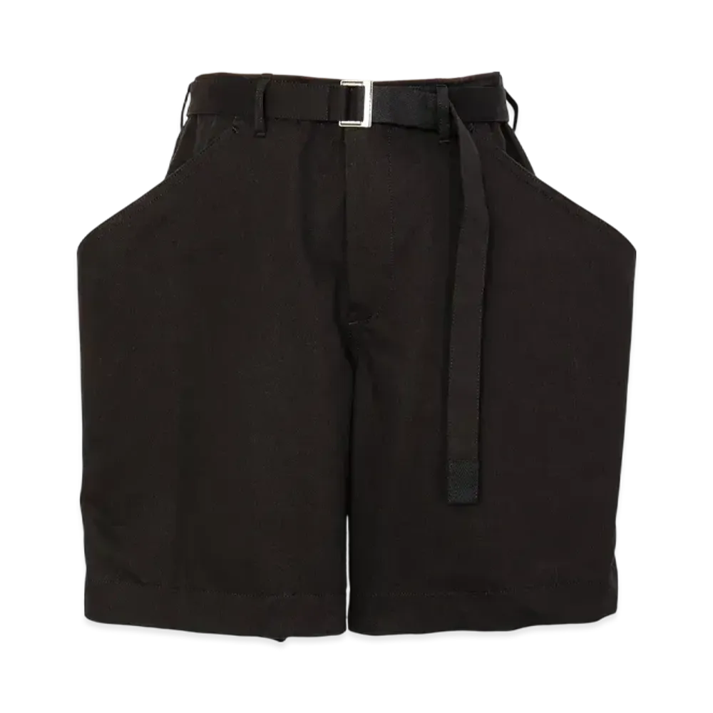 sacai Cotton Chino Shorts "Black"
