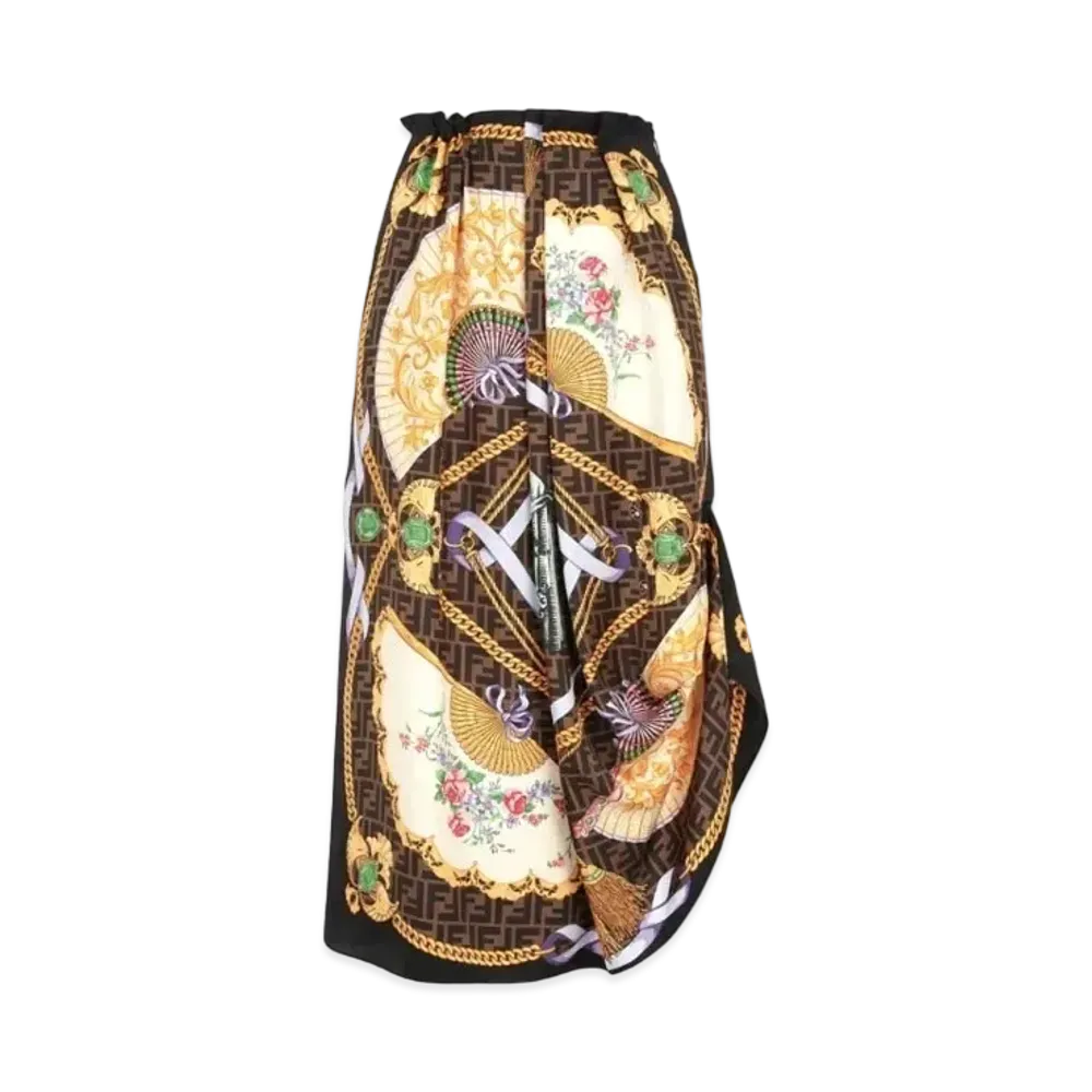 FENDI x Versace Fendace Multicolor Silk Skirt "Multicolor"