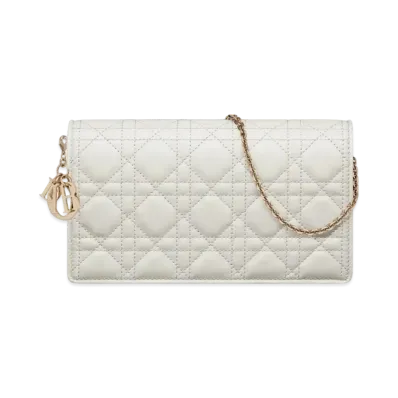 Dior Lady Pouch Cloud Cannage Lambskin "Latte"
