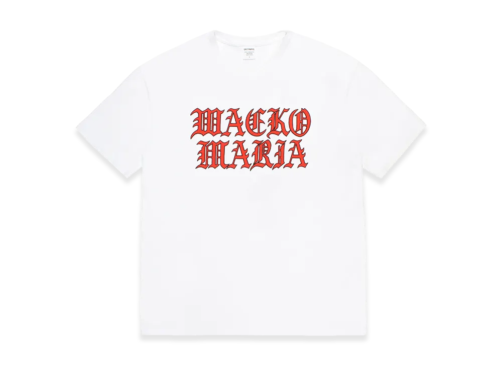 WACKO MARIA Washed Heavy Weight T-Shirt "White"