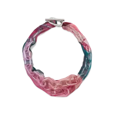 UNDERCOVER Chain Necklace "Pink Base"