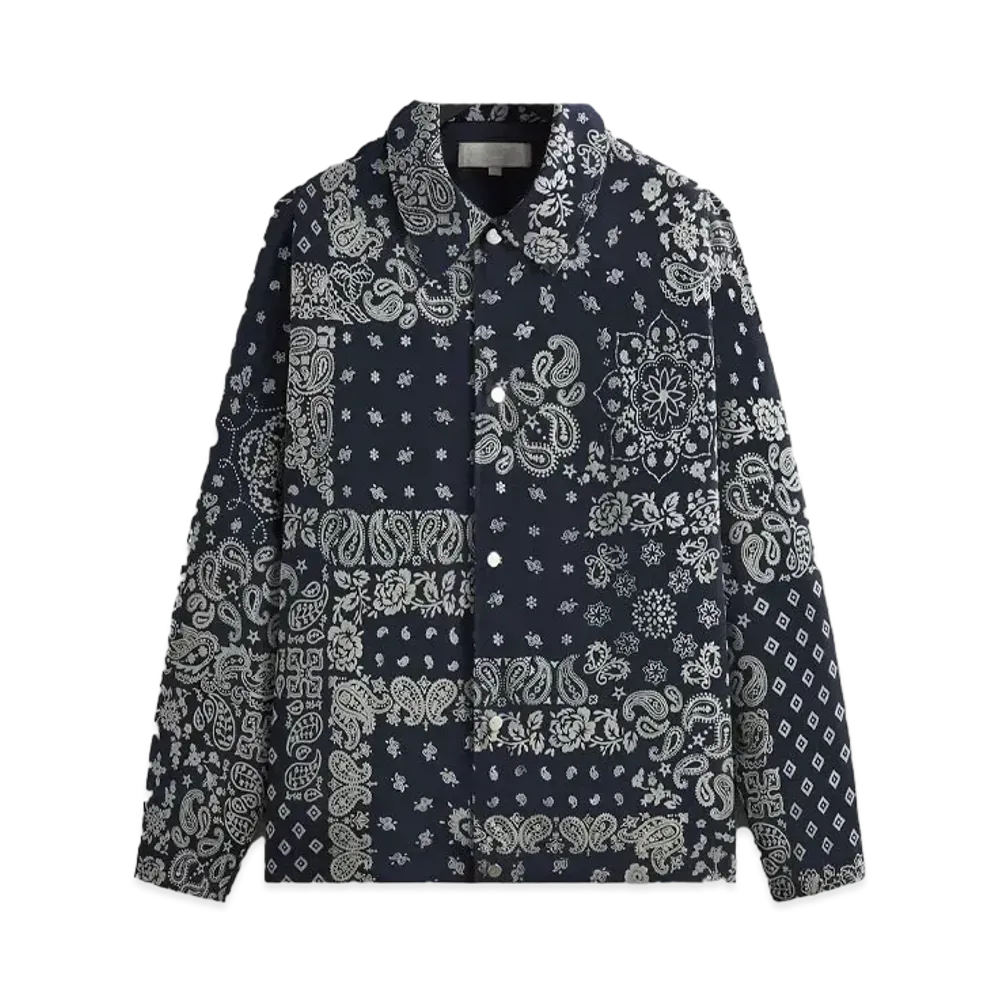 Kith Flocked Deconstructed Bandana Coaches Jacket "Nocturnal"