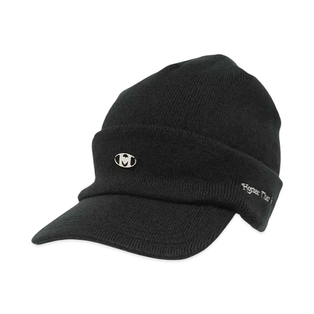 HTH H logo knit cap "BLACK"
