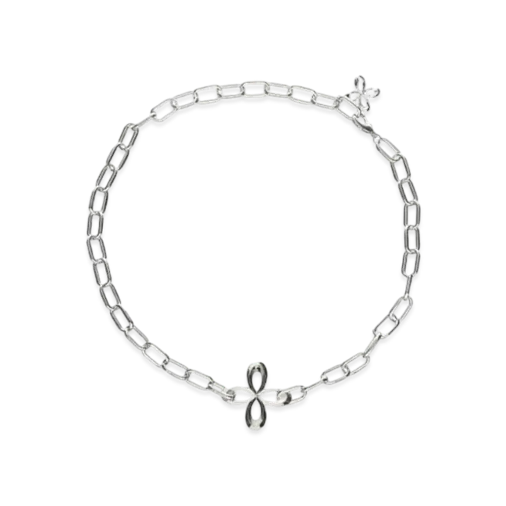 SURGERY Clover Bold Chain Necklace "Silver"
