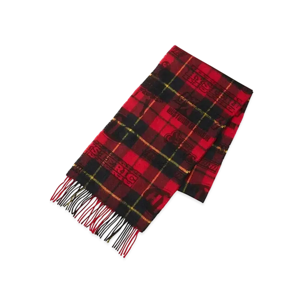 HYSTERIC GLAMOUR John Scott/VIXEN BOX Pattern Check Muffler "Red"