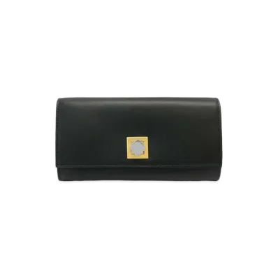 Bottega Veneta Calfskin Trifold Wallet "Black"