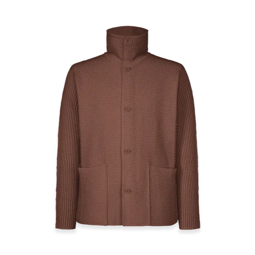 HOMME PLISSE ISSEY MIYAKE Rustic Knit "Brown"