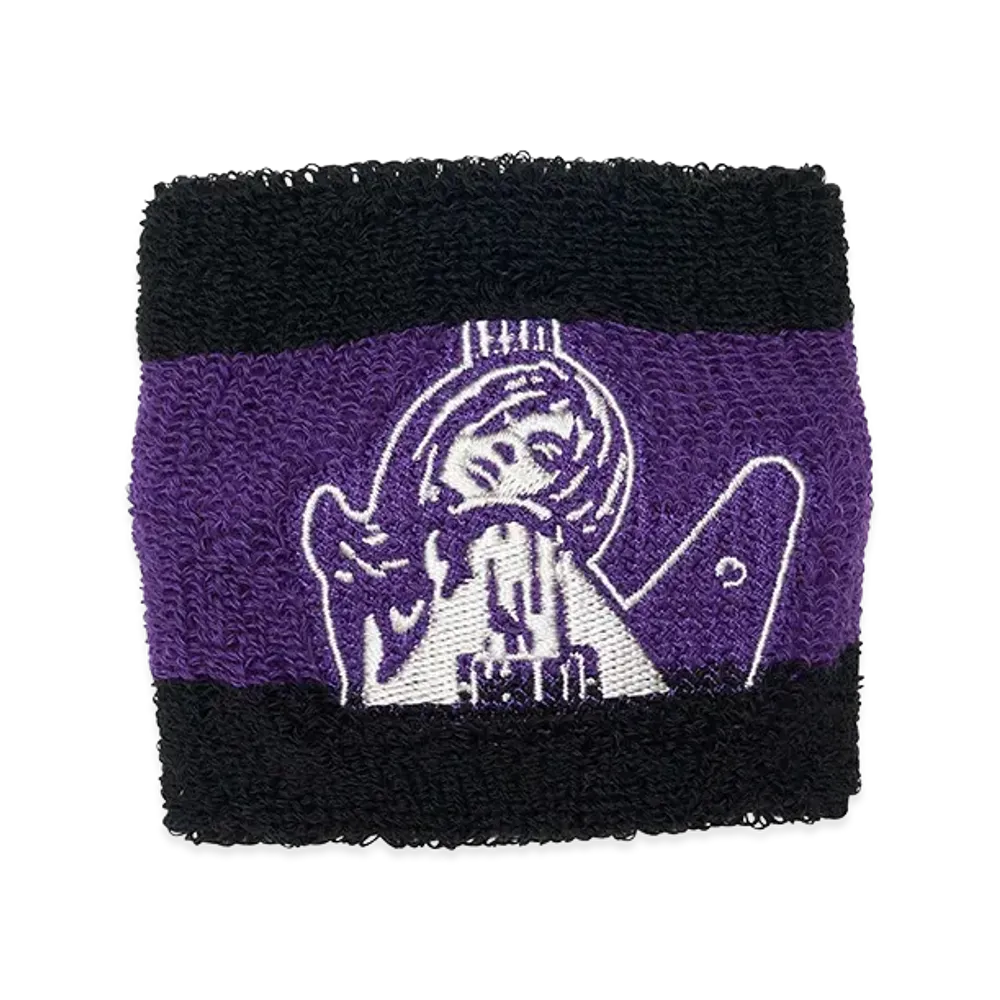 HYSTERIC GLAMOUR Women's Guitar Girl Embroidered Wristband "Purple"