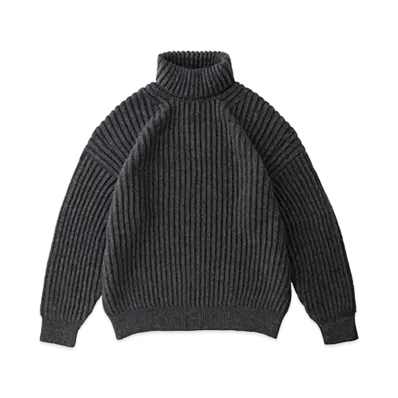 visvim AMPLUS TURTLENECK KNIT "Charcoal"
