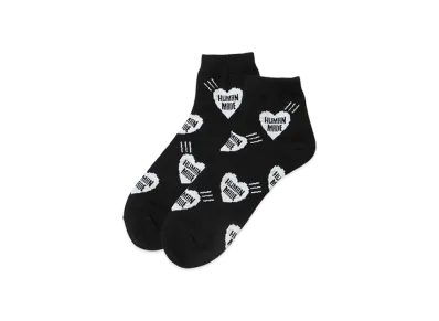 HUMAN MADE Heart Short Socks "Black"
