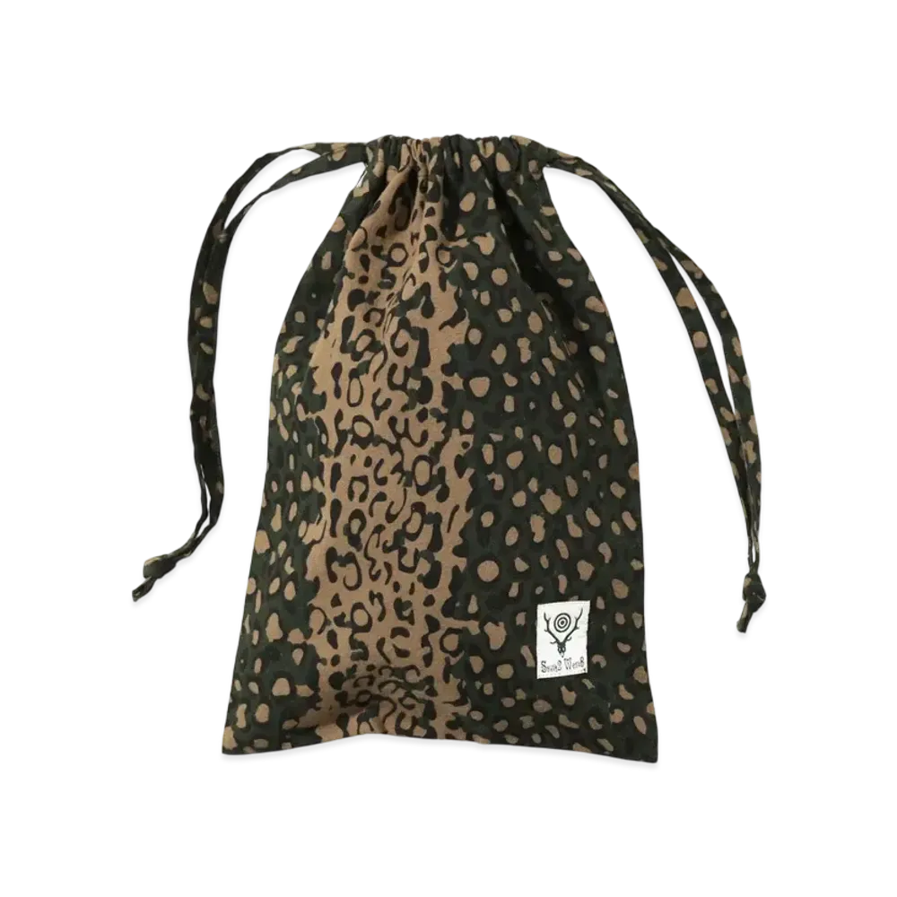 SOUTH2 WEST8 String Bag Cotton Flannel Pt "Leopard"