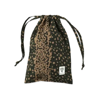 SOUTH2 WEST8 String Bag Cotton Flannel Pt "Leopard"