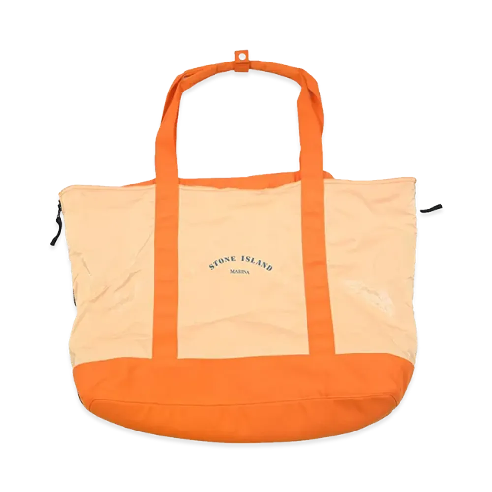 Stone Island Nylon Marina Tote Bag "Orange"