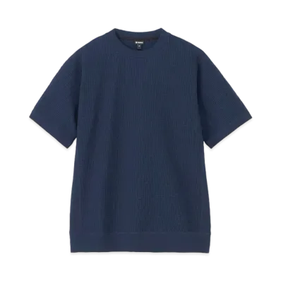 Goldwin Waffle Light Hybrid T-shirt (Unisex) "Ink Navy"