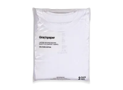 Graphpaper 2-Pack S/S Pocket Tee "White"